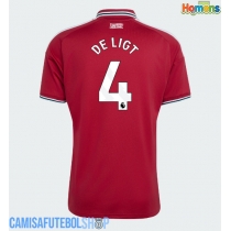 Camisa de time de futebol Manchester United Matthijs de Ligt #4 Replicas 1º Equipamento 2026-27 Manga Curta